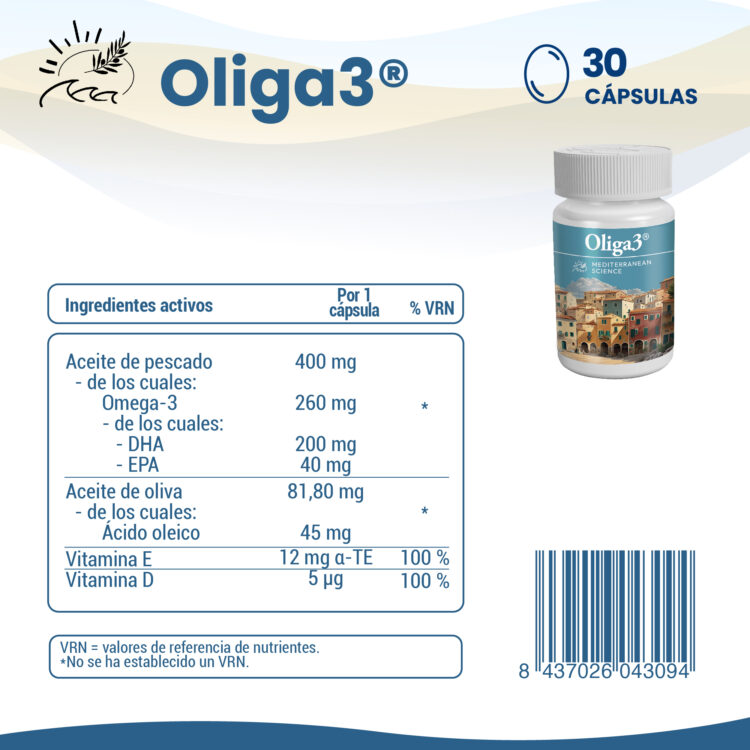 Oliga3 información de ingredientes