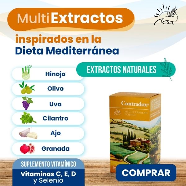 MultiExtractos Hinojo, olivo, uva, cilantro, ajo, granada