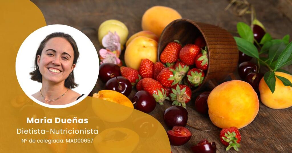Cabecera del artículo sobre los mejores alimentos antioxidantes con foto de su autora María Dueñas