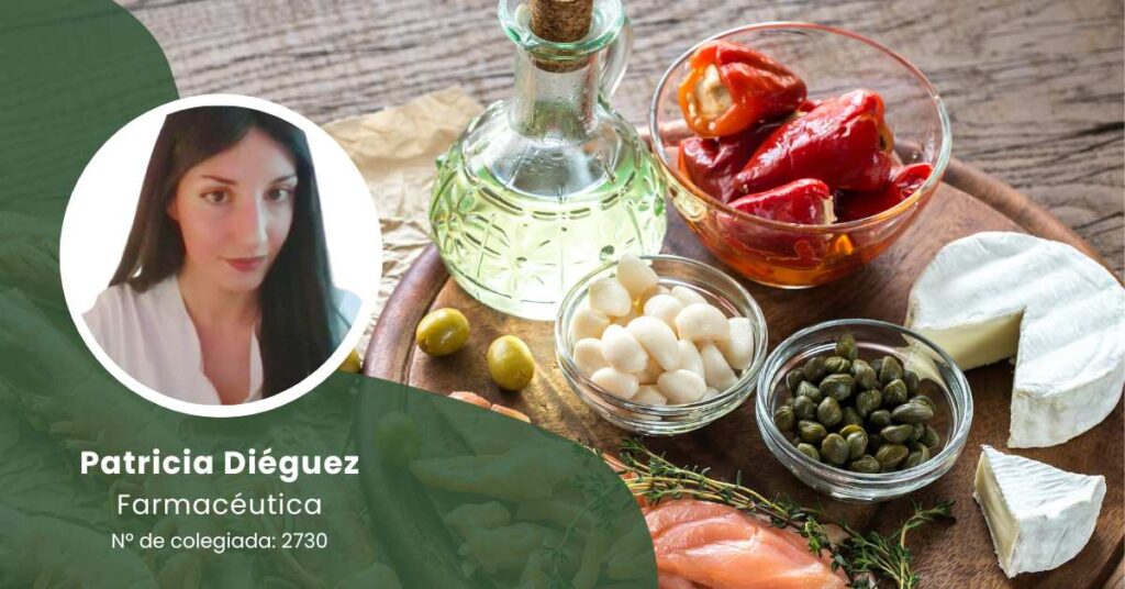 Cabecera del artículo cuáles son los alimentos de la dieta mediterránea con foto de su autora, Patricia Diéguez